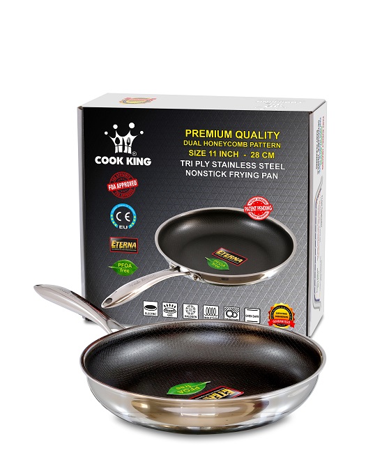  COOKER KING Nonstick Frying Pan with Lid-11Inch